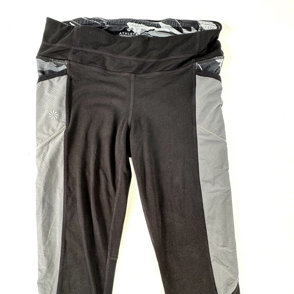 Athleta Fire Be Free Tight Pant Size S Black Running Hiking Athletic Pockets - Picture 7 of 11